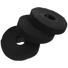 3 Wiederverwendbare Kabelstraps Für Kabelmanagement Schwarz
