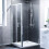 NES Home Bi-Fold Folding 760 x 760mm Glass Door with Frameless Side Panel Tray 6