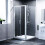 NES Home Bi-Fold Folding 760 x 760mm Glass Door with Frameless Side Panel Tray 3