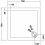 NES Home Bi-Fold Folding 760 x 760mm Glass Door with Frameless Side Panel Tray 10