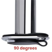 Soporte para Cañas de Pescar de Acero Inoxidable para , 2PCS, Montaje Empotrado A 90 Grados con Tapa de PVC, Tubo Interior y Junta