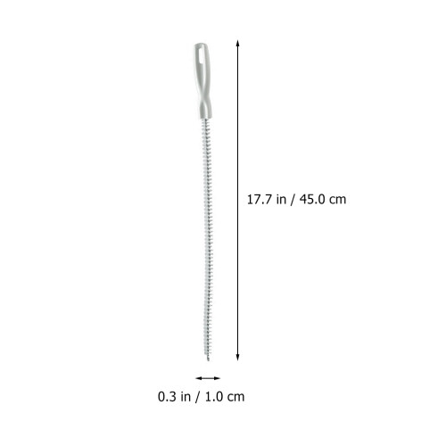 2Stk Rohrreinigungsgerät Mit Flexibler Feder PP Material 1