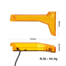 Luz de Esquina de Plataforma para Scooter Eléctrico para G4 Max Luz de Señal de de Guardabarros Luz Ambiental de Carrocería Izquierda