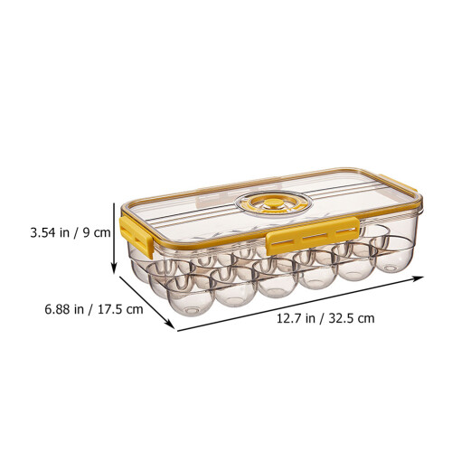 1Stk Wasserfeste Eierbox Gelb Mit Zeitfunktion Und Organizer 1