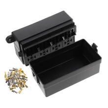 1Set Wasserfester Mehrfach Sicherungshalter Relaisblock Schwarz