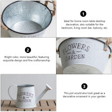 2Stk Shabby Deko Eisen Garten Und