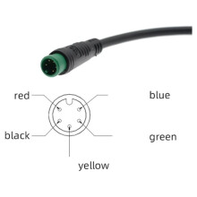 Pantalla LCD de Color S866 para Bicicleta Eléctrica de 5 Pines con Conector Inteligente A Prueba de Agua NFC y Medidor de Velocidad para e-Bike