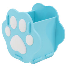 1Stk Cartoon Stifthalter Katzenpfote in Blau Aus Langlebigem PVC