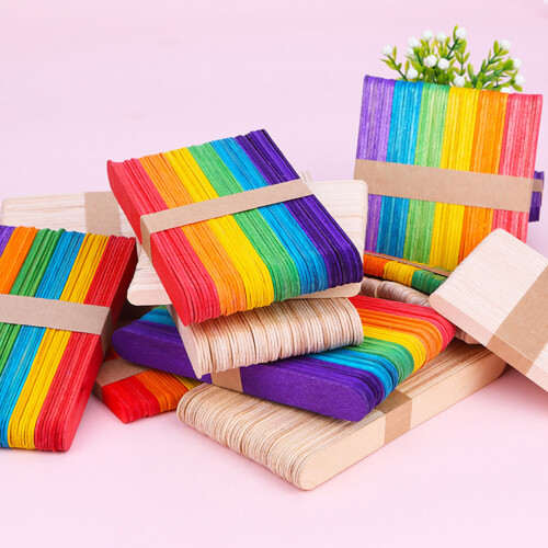 300Stk Holz-Bastelstäbchen DIY Materialien Für 2