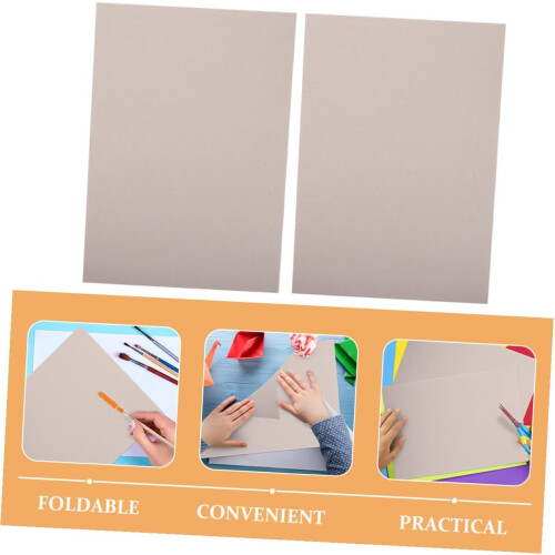 20 Blatt A5, 1 mm dickes, doppelseitiges graues Kartonpapier für DIY-Bastelarbeiten 2