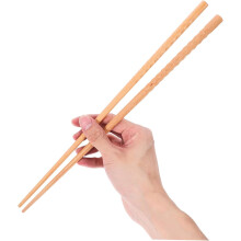 2 Paar wiederverwendbare chinesische Essstäbchen aus Holz, ausziehbar auf 25 cm (10 Zoll).
