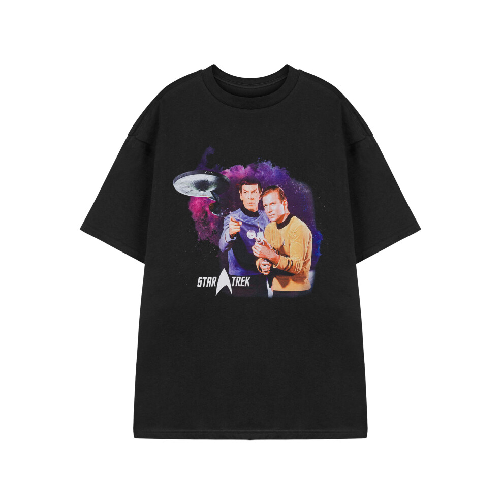 Star Trek (Small) Short Sleeved T-Shirt (Mens Black)