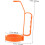 Multifunktionaler Tragegriff aus Kunststoff mit ergonomischem Design, robuste Trinkflasche 8