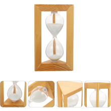 Sanduhr-Zeitmesser, dekorativer Timer aus Massivholz, Glas, Sand, kreativ, stilvoll, gleichmäßiger Sandfluss