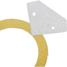 Glitzerndes Ringbanner für Verlobungsfeiern – langlebig und vielseitig einsetzbar.