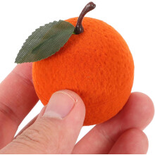 Orangefarbene Schmuckschatulle in Cartoonform zur Aufbewahrung von Ringen, Ohrringen und Halsketten