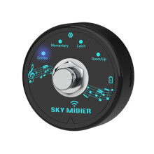 ContrôLeur MIDI Sans Fil 5.1, PéDale de ContrôLeur MIDI Portable Rechargeable, SystèMe MIDI Sans Fil