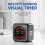 Digital Timer Gravity Sensor Flipping LED Display 4 Preset  Rechargeable  Timer for Cooking Study Shower White 3