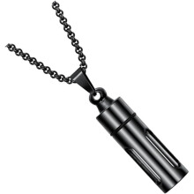 Parfümflakon-Anhänger für Damen und Herren, Edelstahl, einzigartiges Design, schicke Halskette für jeden Tag