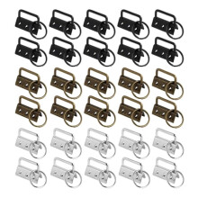 30 Pieces of 32Mm Keychain Hardware Kit is Suitable for Wrist Clamp Lanyard Keychain DIY Tools