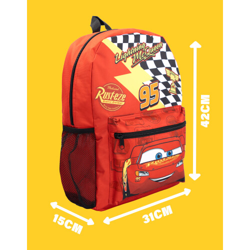 Disney Disney Cars 4 Piece Backpack Set (Boys Red) 2