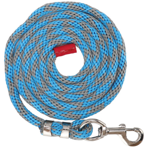 Pferdeleine geflochten 4m Blau