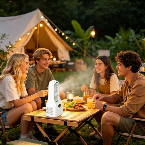Draagbare handventilator, USB-oplaadbaar, stille mini ventilator met instelbare snelheid, klein en compact 1