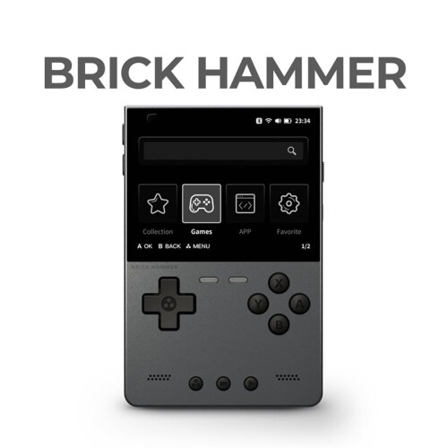 For TRIMUI BRICK Hammer Video Game Console 3.2 Inch 1024x768 IPS Screen Open Source Retro Handheld GamePad