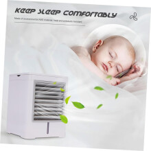 11,8 inch bladloze bureauventilator, stil, 3 snelheden, touch bediening, eenvoudig schoon te maken