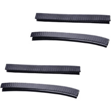 2 Paar Skateboard-Deckstreifen, Schutzleisten, Stoßdämpfer, Schwarz, 22 cm, Skateboard-Zubehör