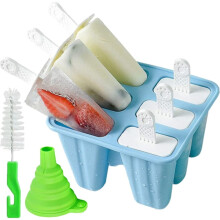 Stampo in silicone per ghiaccioli, 12 cavità, blu, fai da te, vassoio per ghiaccioli, stampo per gelato da congelatore