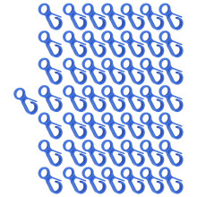 50 blaue Karabinerhaken