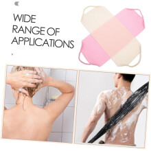Peeling-Badetuch aus Nylon und dehnbarer Rückenschrubber (2-teiliges Set)