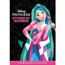 Disney Princess Sticker By Numbers by Walt Disney Paperback Book