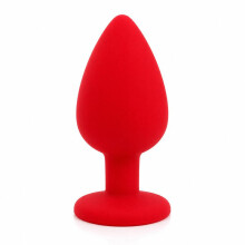 Premium Silicone Anal Plug Set Red Small Body Safe Waterproof Adult Toy