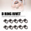 20 D-Ringe mit Nieten 19 mm Metall 12