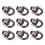20 D-Ringe mit Nieten 19 mm Metall 14