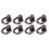 20 D-Ringe mit Nieten 19 mm Metall 19