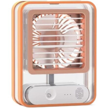 Mini raffrescatore a nebulizzazione USB con LED, uso interno/esterno, arancione