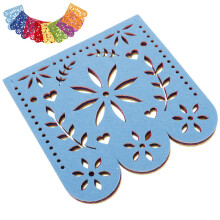 Mexikanische Partydekorationen Fiesta-Banner Leichtes Filz-Vliesgewebe Lebendiges, zartes Design