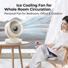Mini ventilatore da tavolo ricaricabile, portatile, con batteria a lunga durata e controllo continuo della velocità.