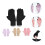 4 Paar Handschuhe, Handstütze für fingerlose Handschuhe 4
