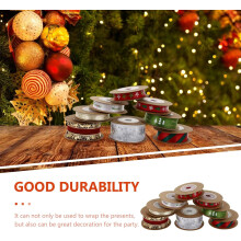 8 Stück weihnachtliche Geschenkbänder und Schleifen für selbstgemachte Weihnachtsdekoration
