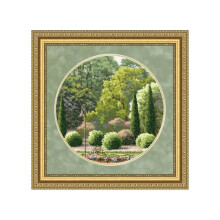 Kit de point de croix - Golden Fleece Parc d'été - 31,7x31,7 cm - Aida 16ct blanche - 47 couleurs