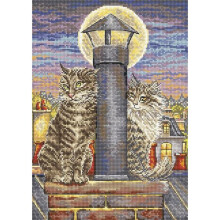 Kit de point de croix LetiStitch - Romance 18x26 cm