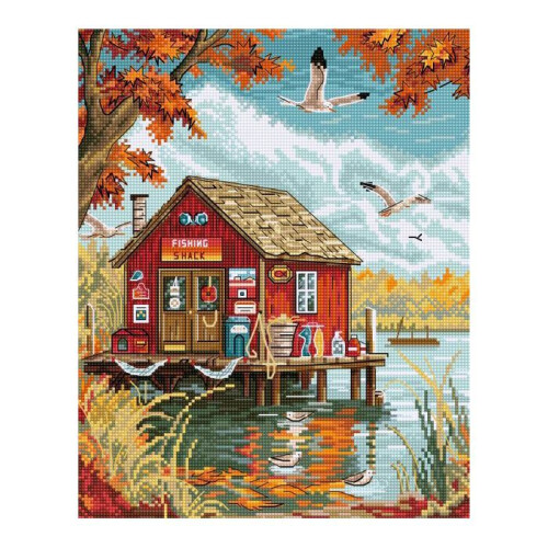 Kit point de croix compté LetiStitch - "Début d’automne" 21x26 cm