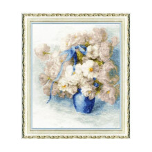 Kit de point de croix - Golden Fleece Boutons d’or - 27x32 cm - Aida 16ct blanc - 32 couleurs