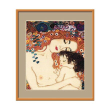 Kit point de croix compté Riolis «Amour maternel» 3035 cm - Aida 14ct blanc, 24 couleurs