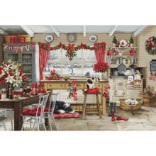 Kit de broderie Luca-S Cuisine de Noël à la ferme