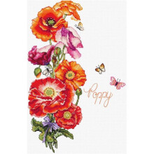 Kit de broderie Letistitch Coquelicot